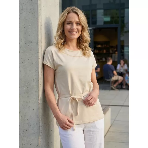  Dámska t -shirt SAM 73 Logena ltsn484 BEIGE 
