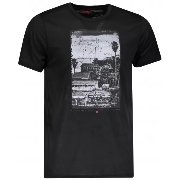  Pánska t -shirt SAM 73 Waltyr Mtsn393 čierna 