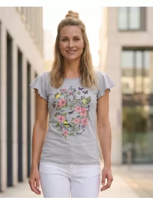 Dámska t -shirt SAM 73 Karlea Ltsn475 svetlo šedá