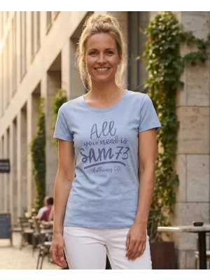 Dámska T -shirt SAM 73 Kyrina Ltsn476 Svetlo modrá
