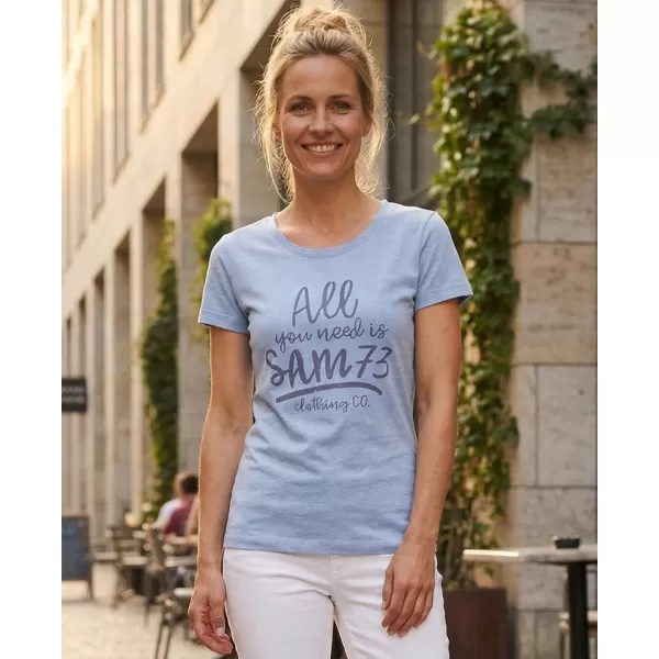  Dámska T -shirt SAM 73 Kyrina Ltsn476 Svetlo modrá 