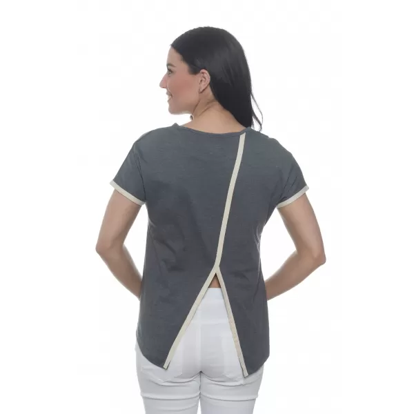  Dámska t -shirt SAM 73 Lyra Ltsn487 Tmavo šedá 