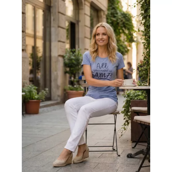  Dámska t -shirt SAM 73 Kyrina Ltsn476 Dark BLUE 