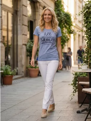 Dámska t -shirt SAM 73 Kyrina Ltsn476 Dark BLUE