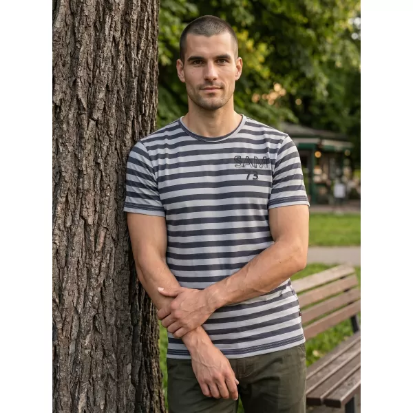  Pánska t -shirt SAM 73 Samar Mtsn388 svetlo šedá 