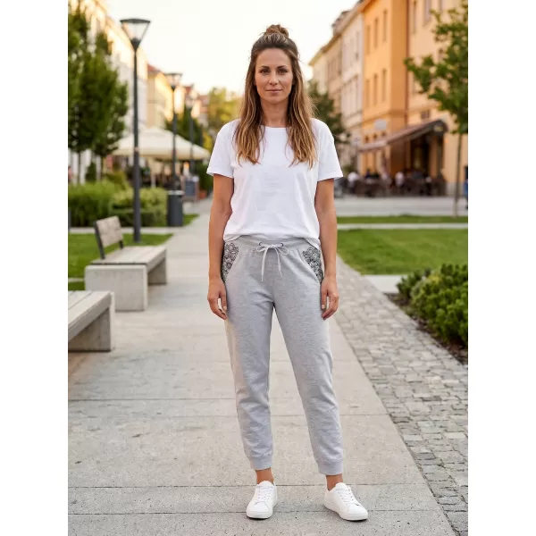  Dámske 3/4 nohavice SAM 73 Efren LPAN326 SVETLE ŠEDÁ 