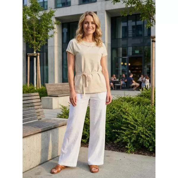  Dámska t -shirt SAM 73 Logena ltsn484 BEIGE 