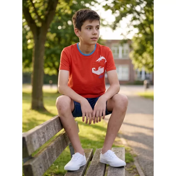  Chlapec T -shirt SAM 73 Calvino Ktsn177 ORANGE 
