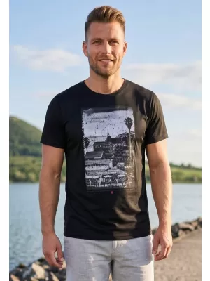 Pánska t -shirt SAM 73 Waltyr Mtsn393 čierna