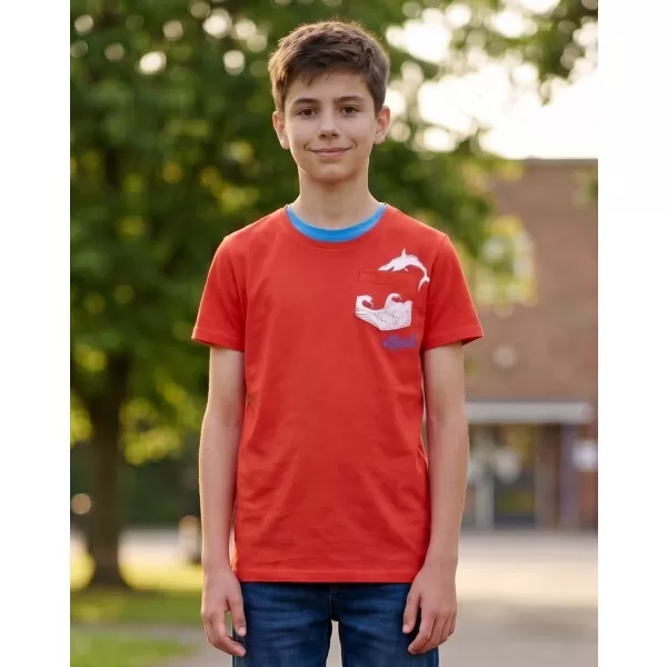 Chlapec T -shirt SAM 73 Calvino Ktsn177 ORANGE 