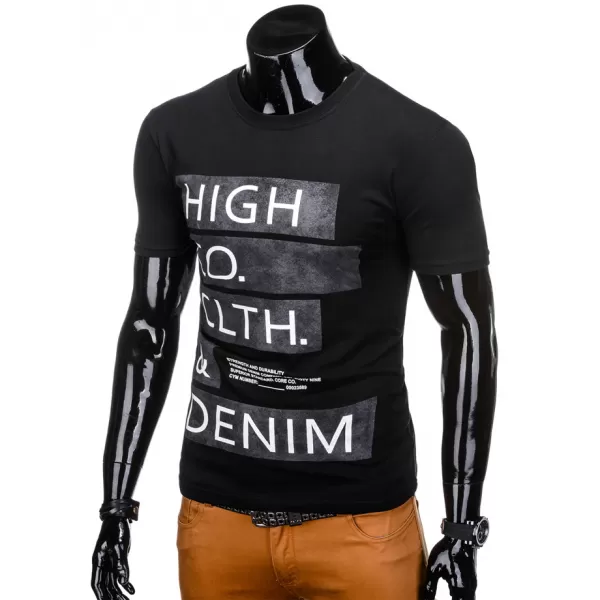 Pánska t -shirt OMBRE as1141 čierna 