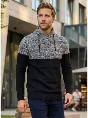 Pánsky sveter ALTISPORT HIEUX MPLP076 ČIERNA