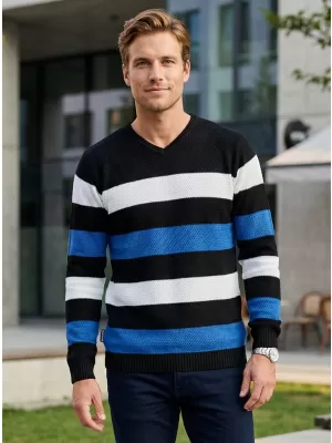 Pánsky sveter ALTISPORT Fiony MPLP074 ČIERNA