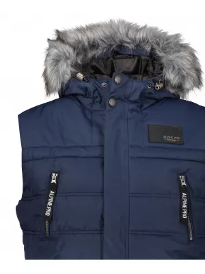 Pánska vesta ALPINE PRO JARVIS 2 MVEP059 TMAVO MODRÁ