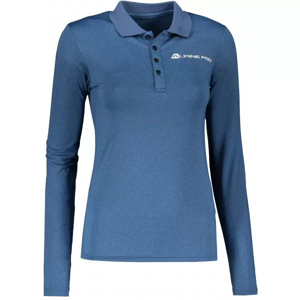  Dámske funkčné tričko s golierom ALPINE PRO STERA LTSP635 SVETLO MODRÁ 