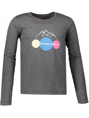 Detské tričko ALPINE PRO TEOFILO 8 KTSP200 TMAVO ŠEDÁ