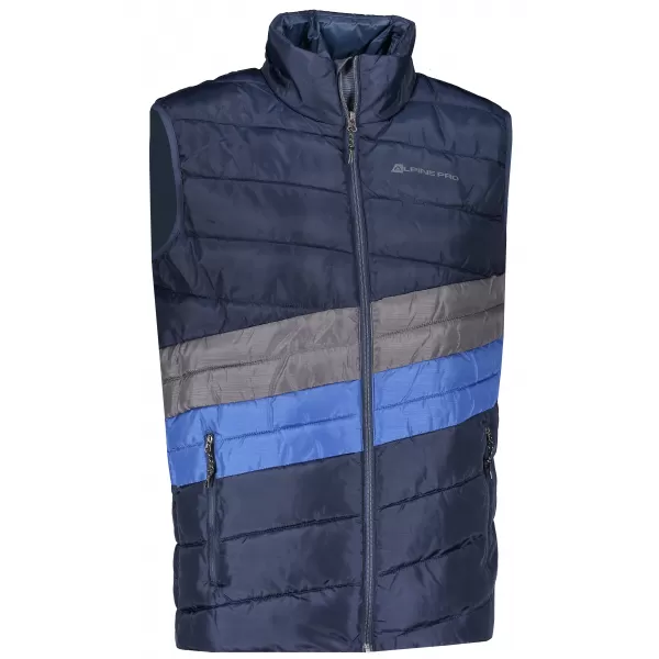  Pánska vesta ALPINE PRO QUANN 2 MVEP061 TMAVO MODRÁ 