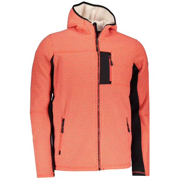  Pánsky softshellový sveter ALPINE PRO ALP MPLP067 ORANŽOVÁ 