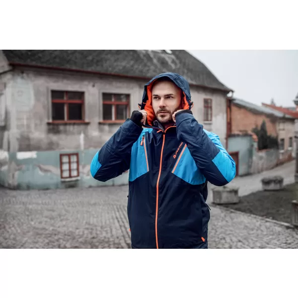  Pánska lyžiarska bunda ALPINE PRO MIKAER 3 MJCP368 TMAVO MODRÁ 