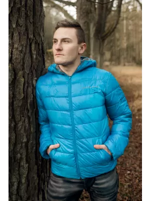 Pánska obojstranná bunda ALPINE PRO INKER MJCP398 SVETLO MODRÁ
