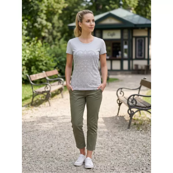  Dámske tričko s krátkym rukávom SAM 73 LTSP531 SVETLO šedá 