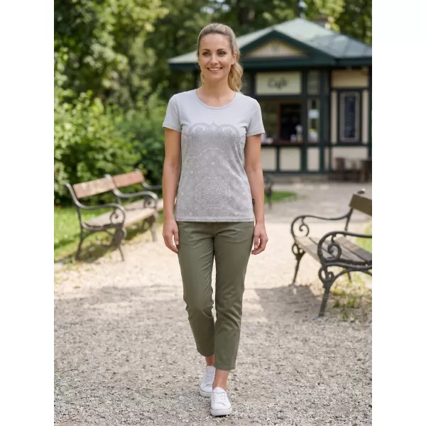  Dámske tričko s krátkym rukávom SAM 73 LTSP531 SVETLO šedá 