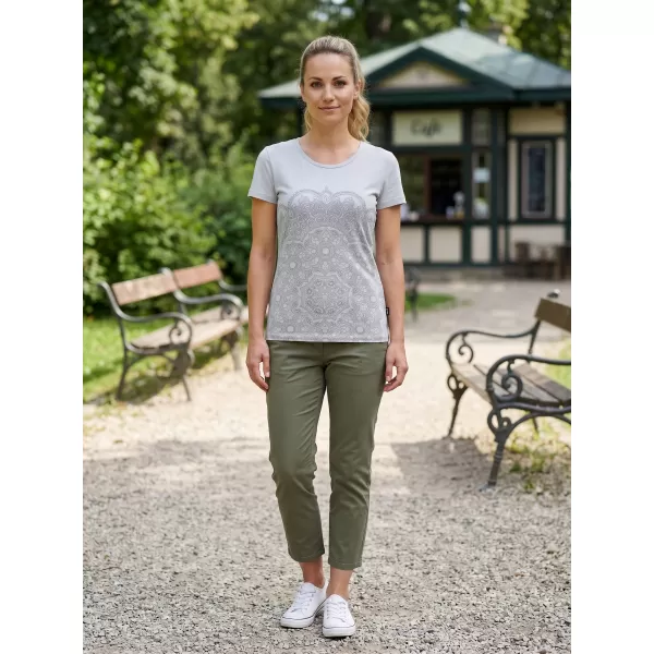  Dámske tričko s krátkym rukávom SAM 73 LTSP531 SVETLO šedá 