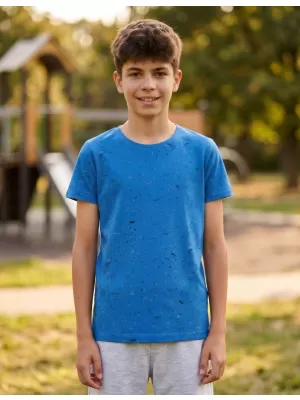 Detské tričko s krátkym rukávom SAM 73 KTSP250 modrá