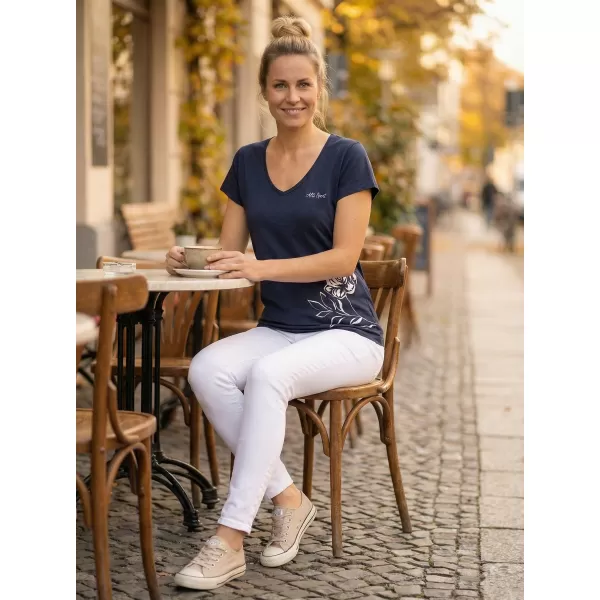  Dámske tričko s krátkym rukávom ALTISPORT Peržana LTSR637 MODRÁ 