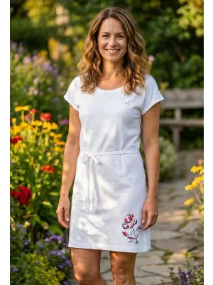Dámske šaty ALTISPORT ALWILDA LSKR251 BIELA