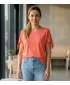 Dámske tričko s krátkym rukávom ALTISPORT Niala LTSR671 ORANŽOVÁ