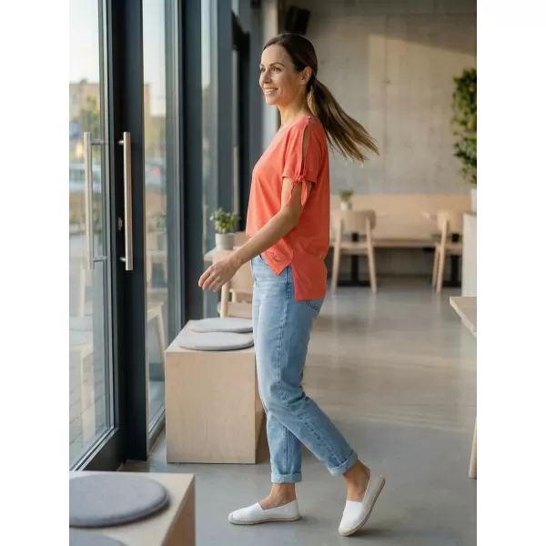  Dámske tričko s krátkym rukávom ALTISPORT Niala LTSR671 ORANŽOVÁ 