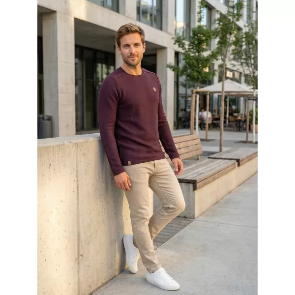  Pánsky sveter ALTISPORT quod MPLR079 VÍNOVÁ 