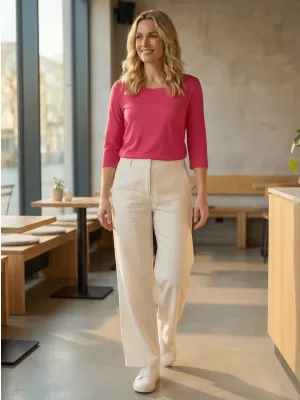 Dámske tričko s 3/4 rukávom ALTISPORT MARAXA LTSR670 RUŽOVÁ