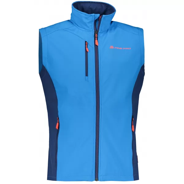  Pánska softshellová vesta ALPINE PRO ASKLEPIOS 7 MVER063 MODRÁ 