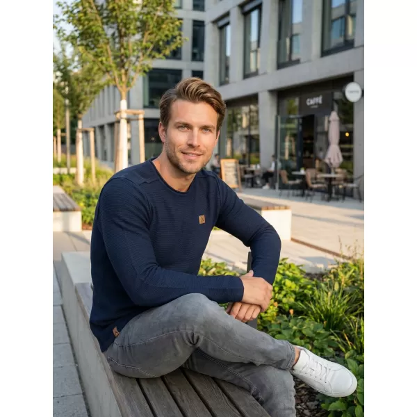  Pánsky sveter ALTISPORT quod MPLR079 MODRÁ 
