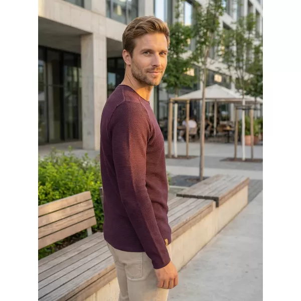  Pánsky sveter ALTISPORT quod MPLR079 VÍNOVÁ 