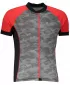 Pánsky cyklistický dres ALPINE PRO MARK MTSR461 ŠEDÁ/ČERVENÁ