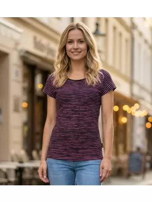 Dámske tričko s krátkym rukávom ALTISPORT GOBNATA LTSR640 ČIERNA