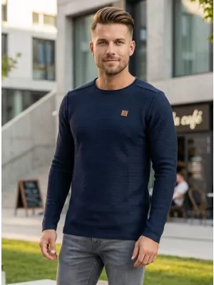 Pánsky sveter ALTISPORT quod MPLR079 MODRÁ