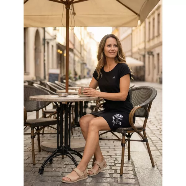  Dámske šaty ALTISPORT ALWILDA LSKR251 ČIERNA 