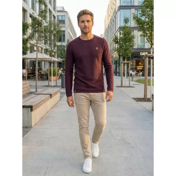  Pánsky sveter ALTISPORT quod MPLR079 VÍNOVÁ 