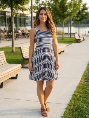Dámske šaty ALTISPORT ilom LSKR268 MODRÁ