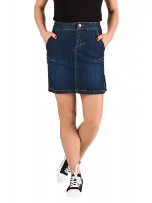 Dámska sukňa SAM 73 WZ 765 TMAVÝ DENIM