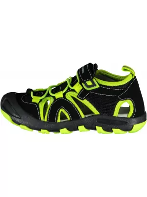 Detské sandále ALPINE PRO FLAVIO KBTR223 ČIERNA/ZELENÁ