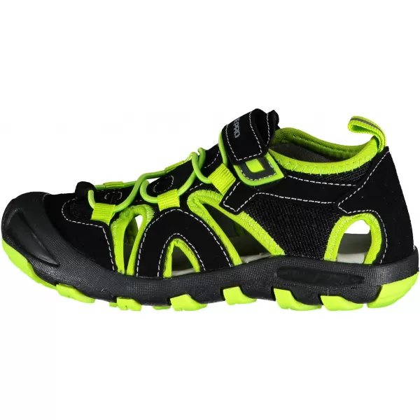  Detské sandále ALPINE PRO FLAVIO KBTR223 ČIERNA/ZELENÁ 