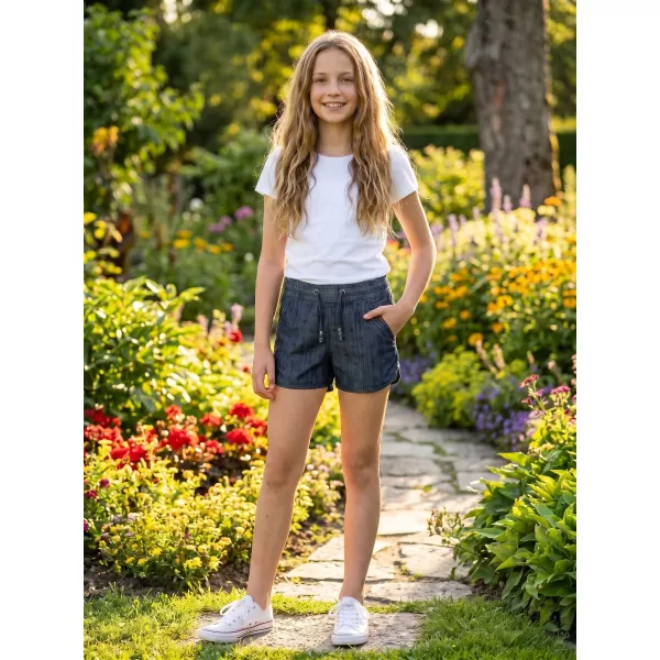  Dievčenské šortky SAM 73 GS 525 TMAVÝ DENIM 
