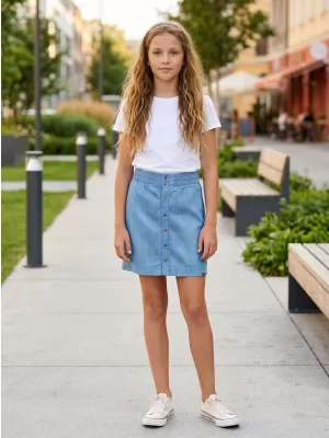 Dievčenské sukne SAM 73 GZ 521 SVETLÝ DENIM