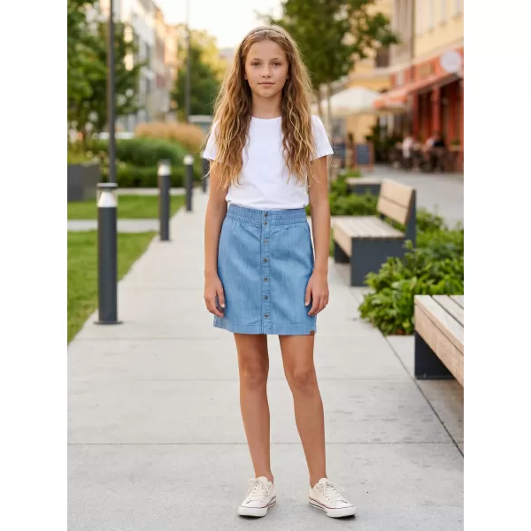  Dievčenské sukne SAM 73 GZ 521 SVETLÝ DENIM 