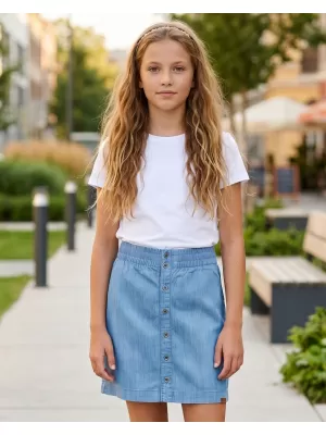 Dievčenské sukne SAM 73 GZ 521 SVETLÝ DENIM
